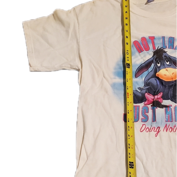 Y2K Eeyore Not Lazy Just Happy T-Shirt - Picture 2 of 4